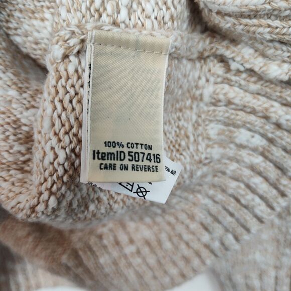 L.L. Bean Sweater Women's XL Light Brown Mock Neck Long Sleeves Pullover - Picture 6 of 7